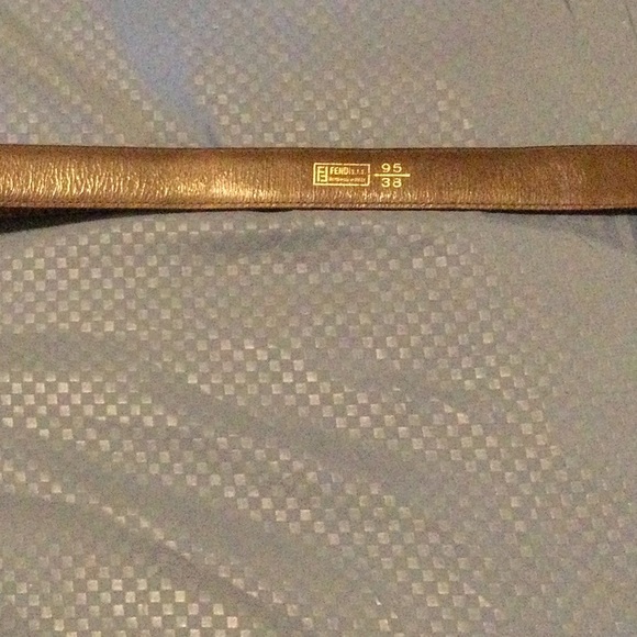 Fendi Brown Leather Belt